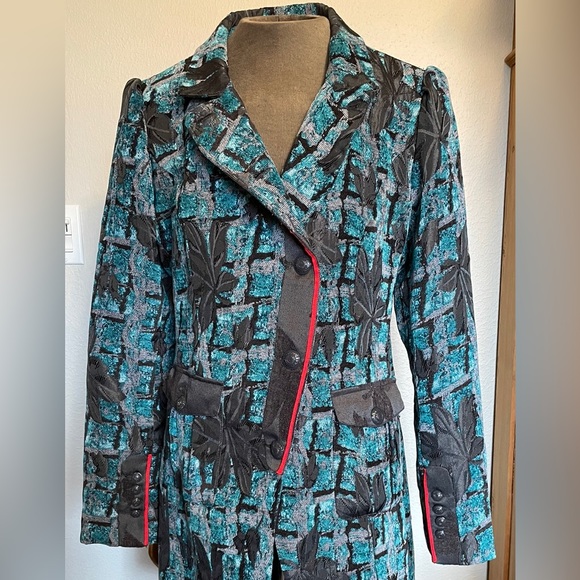 AMAZING coat by DEPT SOMETHING TRULY DELIGHTFUL AWAITS YOU, size XL great detail - Picture 3 of 16